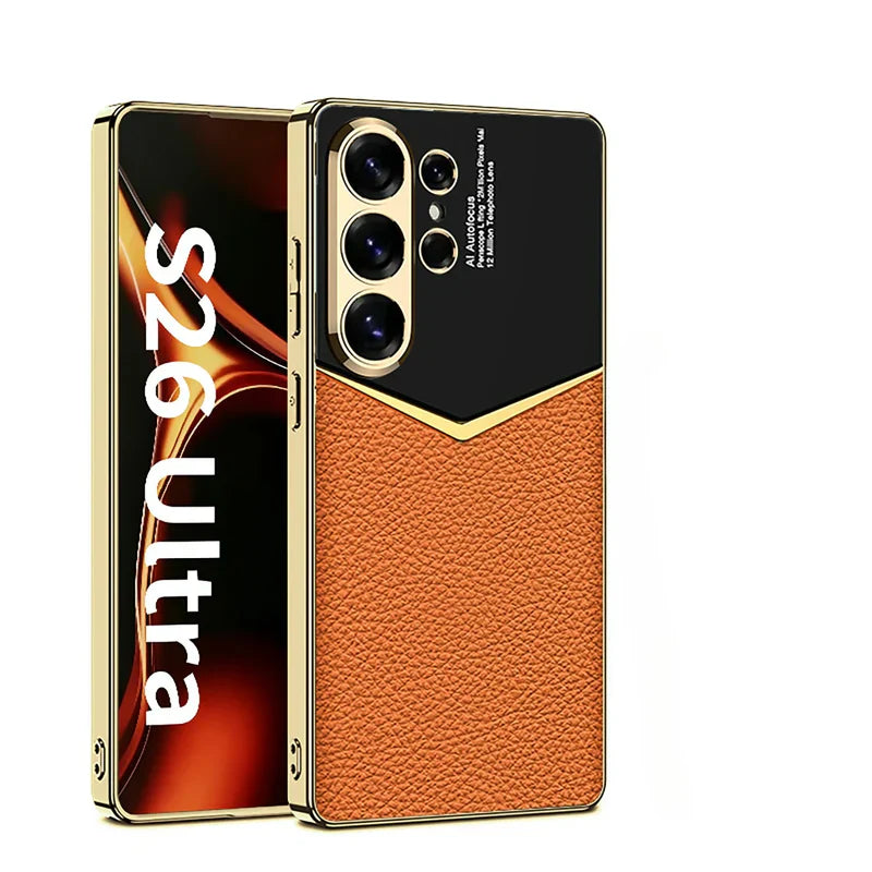 Samsung Galaxy S26 Ultra Luxury Leather Slim Case