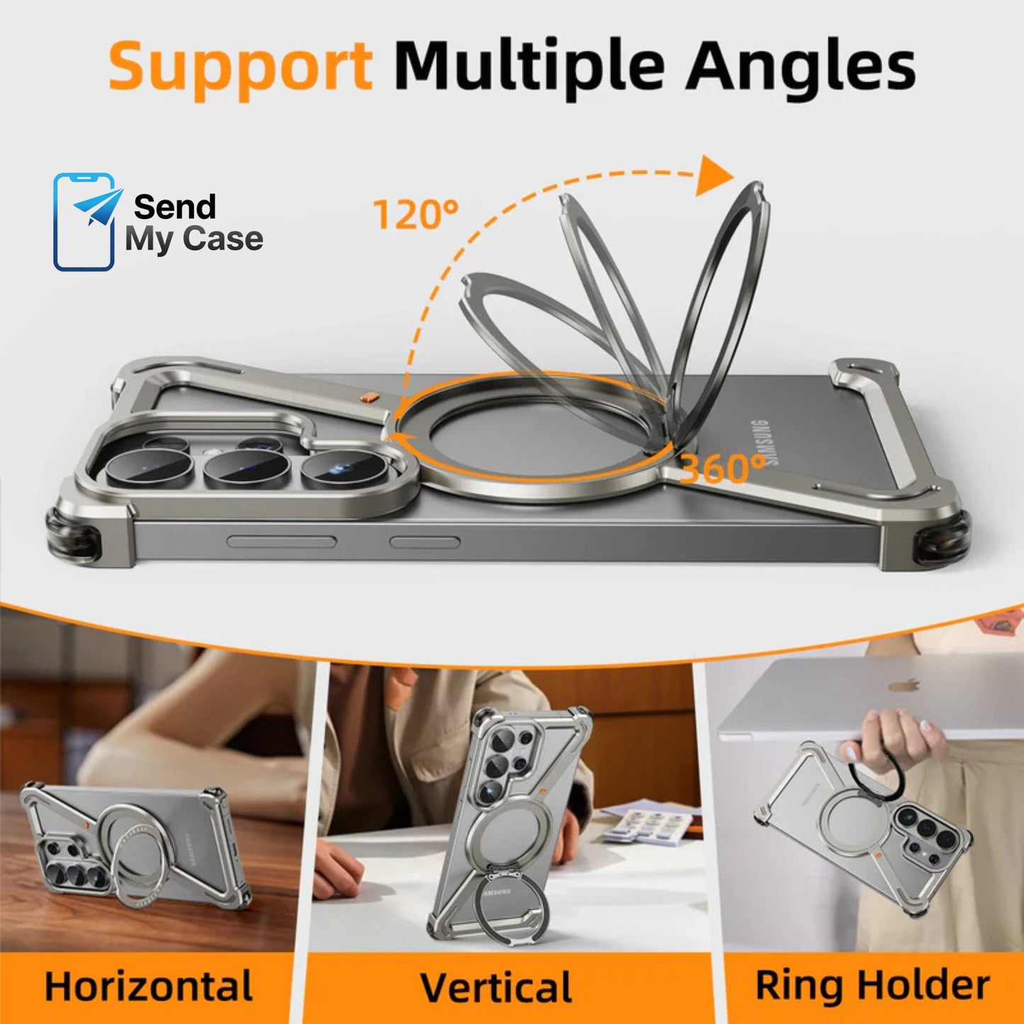 Samsung Galaxy S26 Ultra MagSafe Metal Bumper Case