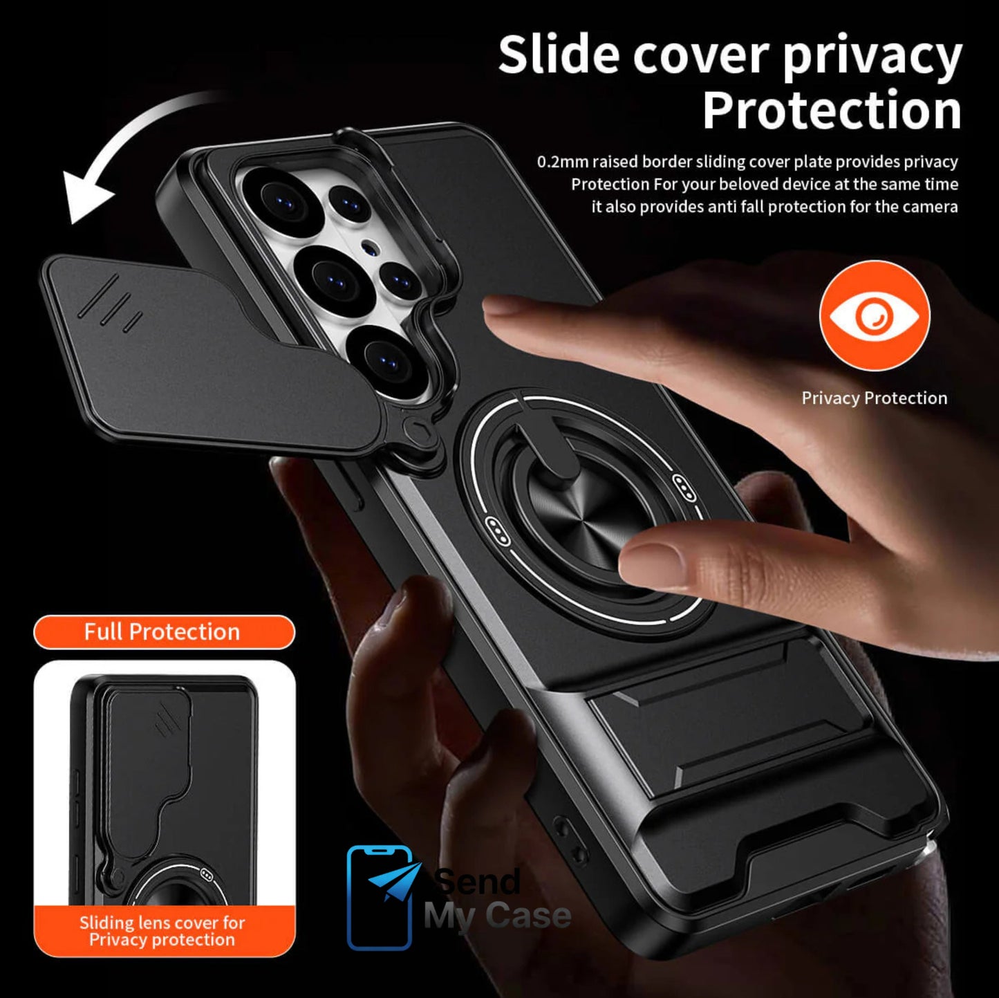 Samsung Galaxy S26 Ultra Magnetic Slide Camera Case