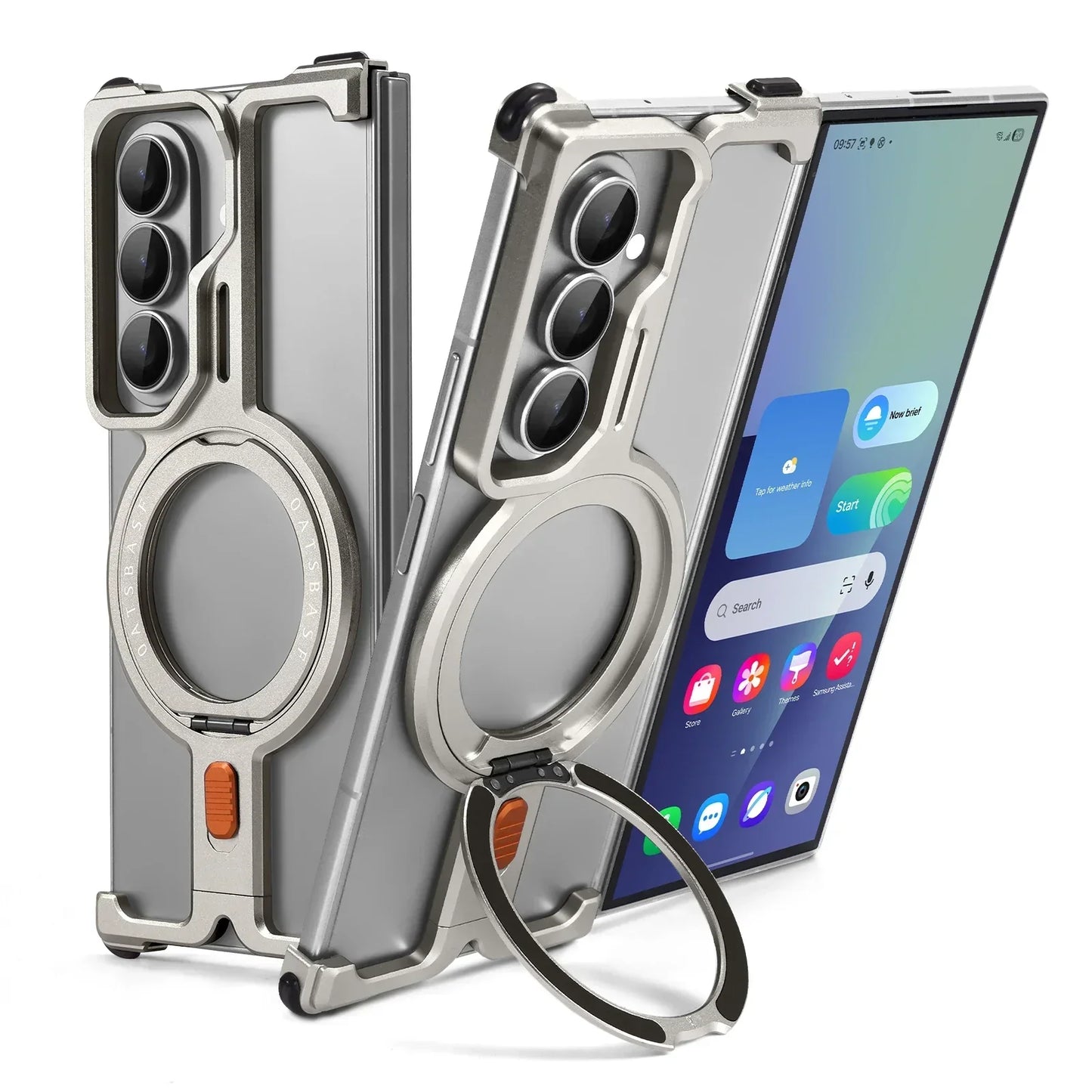 Samsung Galaxy Z Fold 7 MagSafe Ring Kickstand Armor Case