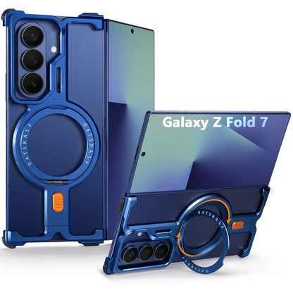 Samsung Galaxy Z Fold 7 MagSafe Ring Kickstand Armor Case
