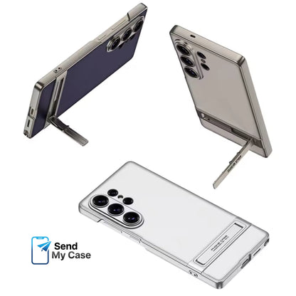 Samsung S26 Ultra Leather Kickstand Case