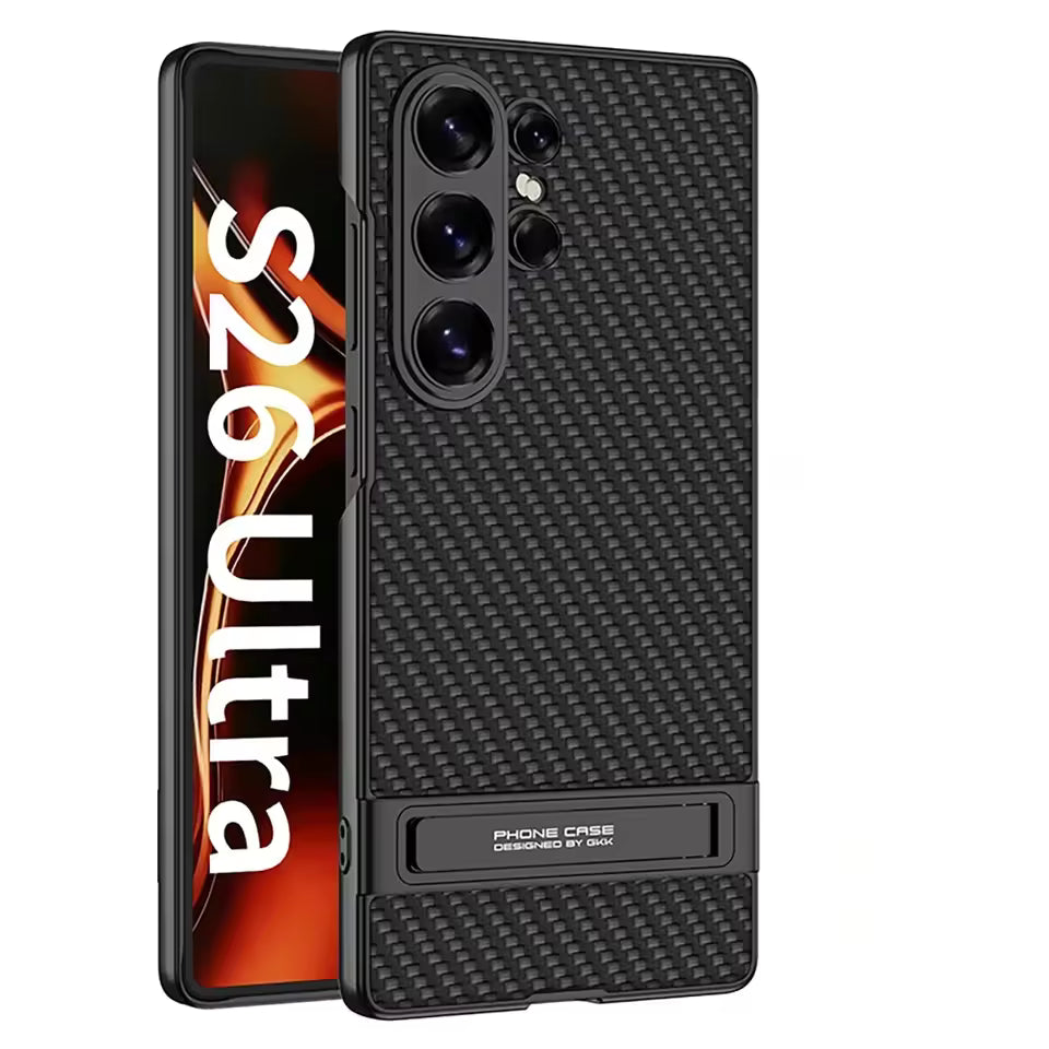 Samsung S26 Ultra Leather Kickstand Case