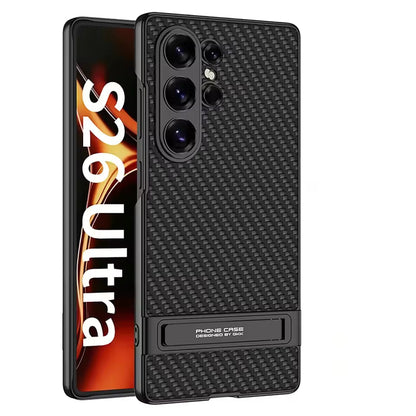 Samsung S26 Ultra Leather Kickstand Case