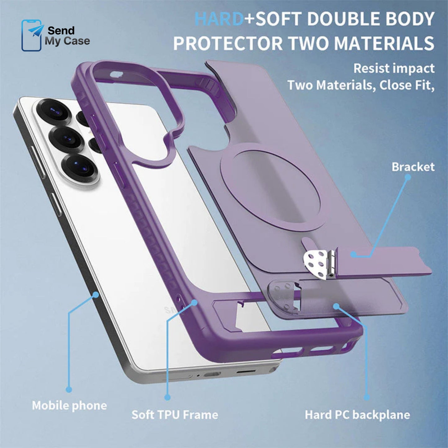 Samsung S26 Ultra Magnetic Kickstand Case