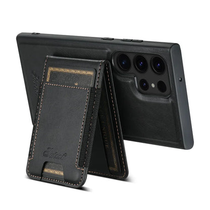 Samsung Galaxy S26 Ultra MagSafe Leather Wallet Case with Magnetic Card Holder