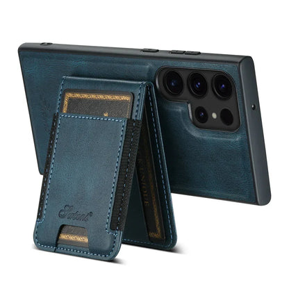 Samsung Galaxy S26 Ultra MagSafe Leather Wallet Case with Magnetic Card Holder