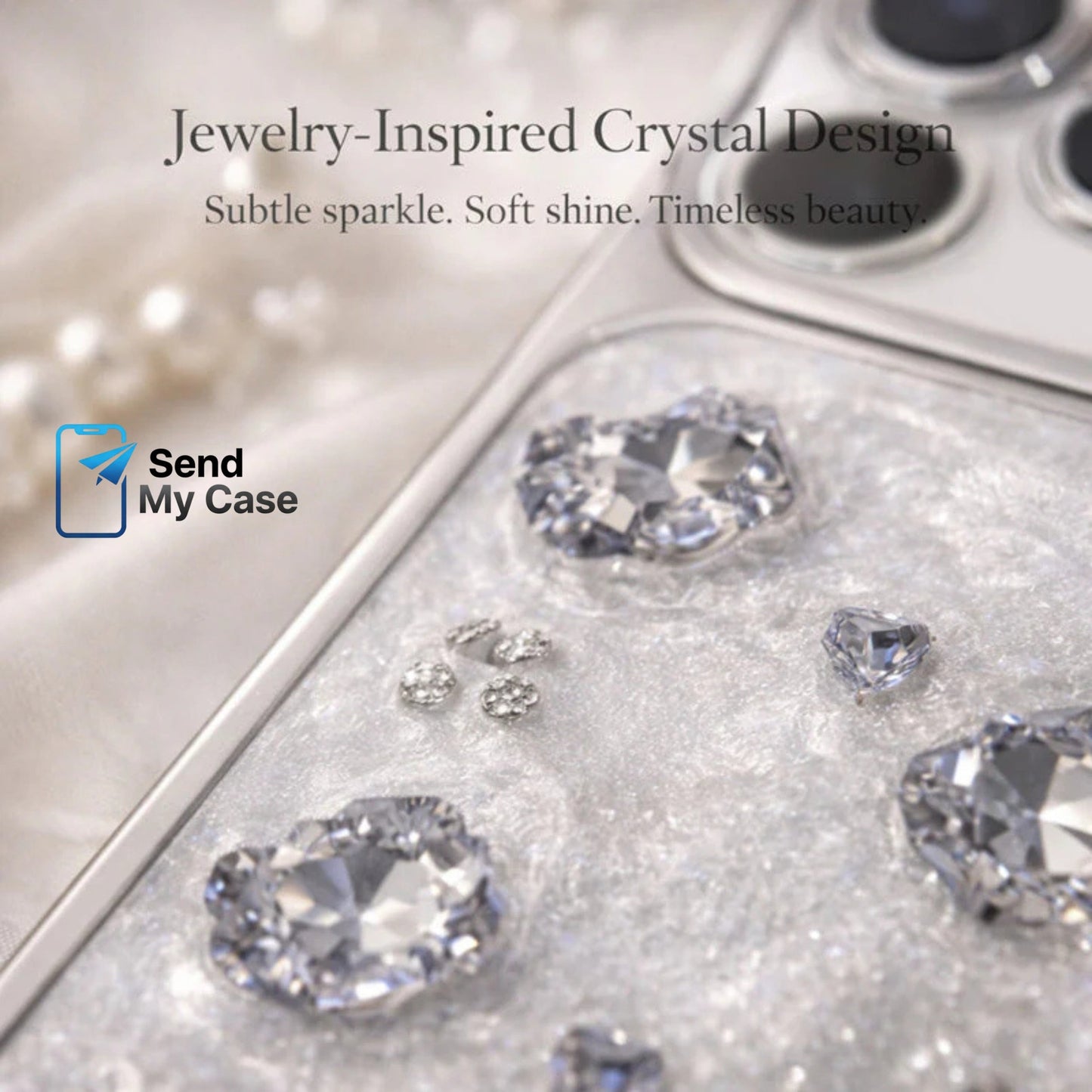 iPhone 17 Pro Max Crystal Luxury Case – Diamond Sparkle Edition