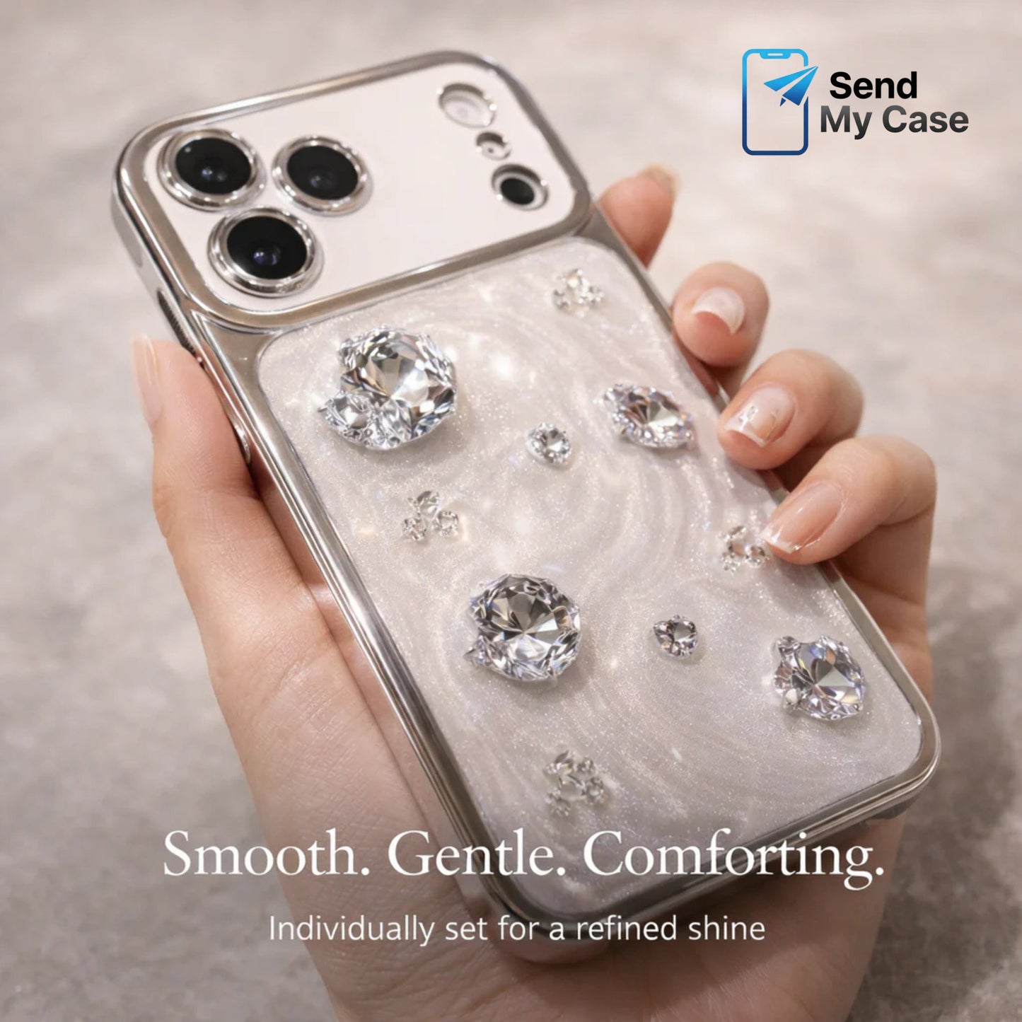 iPhone 17 Pro Max Crystal Luxury Case – Diamond Sparkle Edition