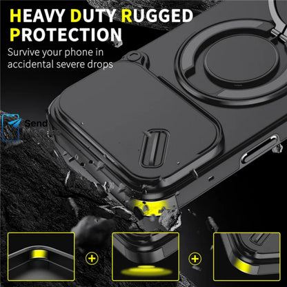 iPhone 17 Pro Max Magnetic Ring Kickstand Case