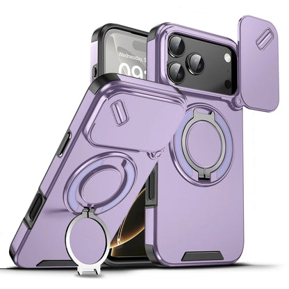 iPhone 17 Pro Max Magnetic Ring Kickstand Case