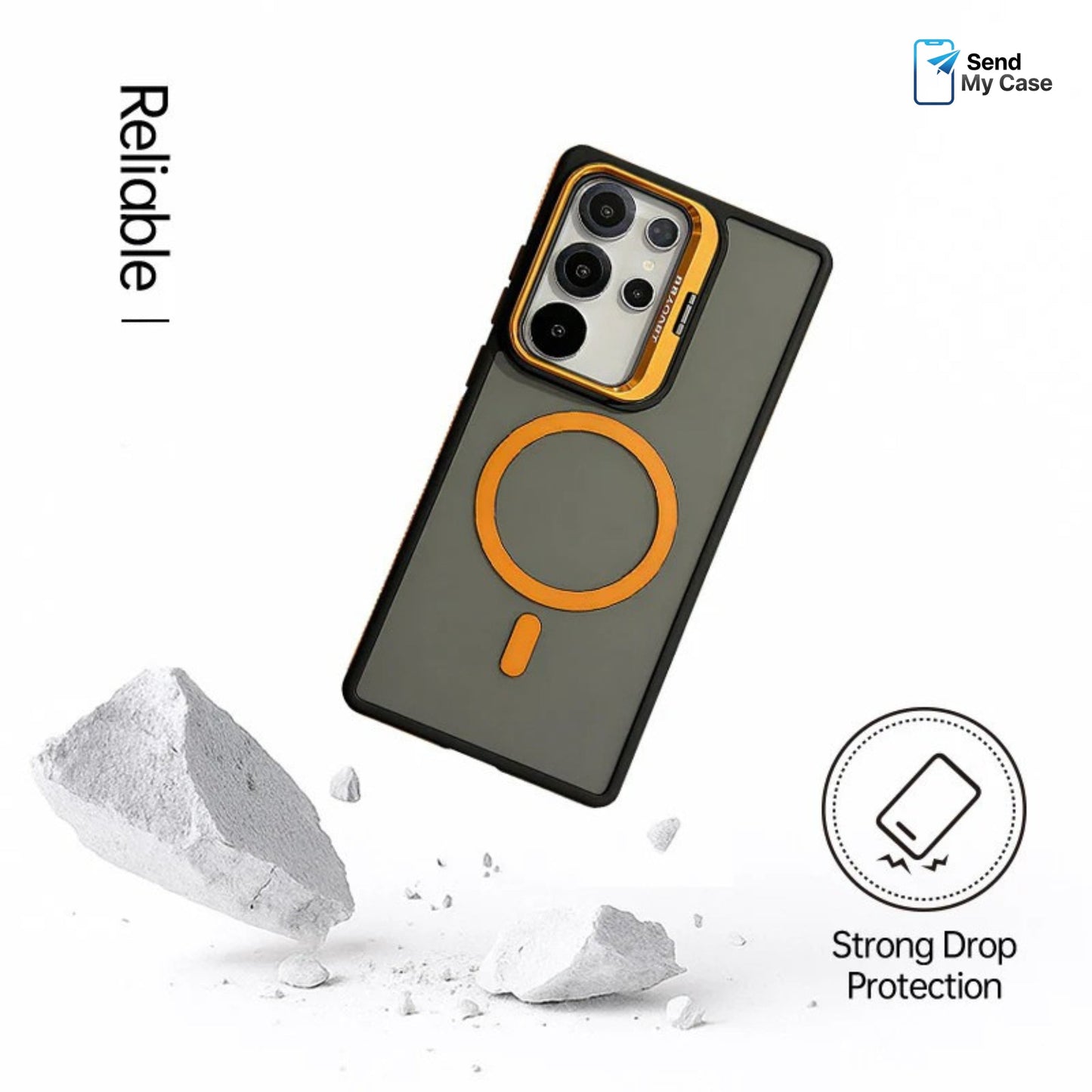 Galaxy S26 Ultra Magnetic Camera Ring Stand Case