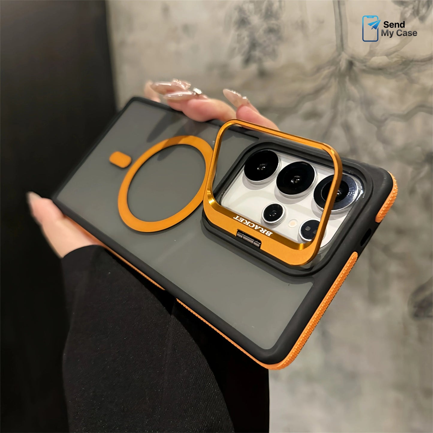 Galaxy S26 Ultra Magnetic Camera Ring Stand Case