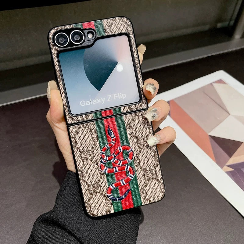 Luxury Fashion Brand Case for Samsung Z Flip Series