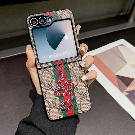 Luxury Fashion Brand Case for Samsung Z Flip Series