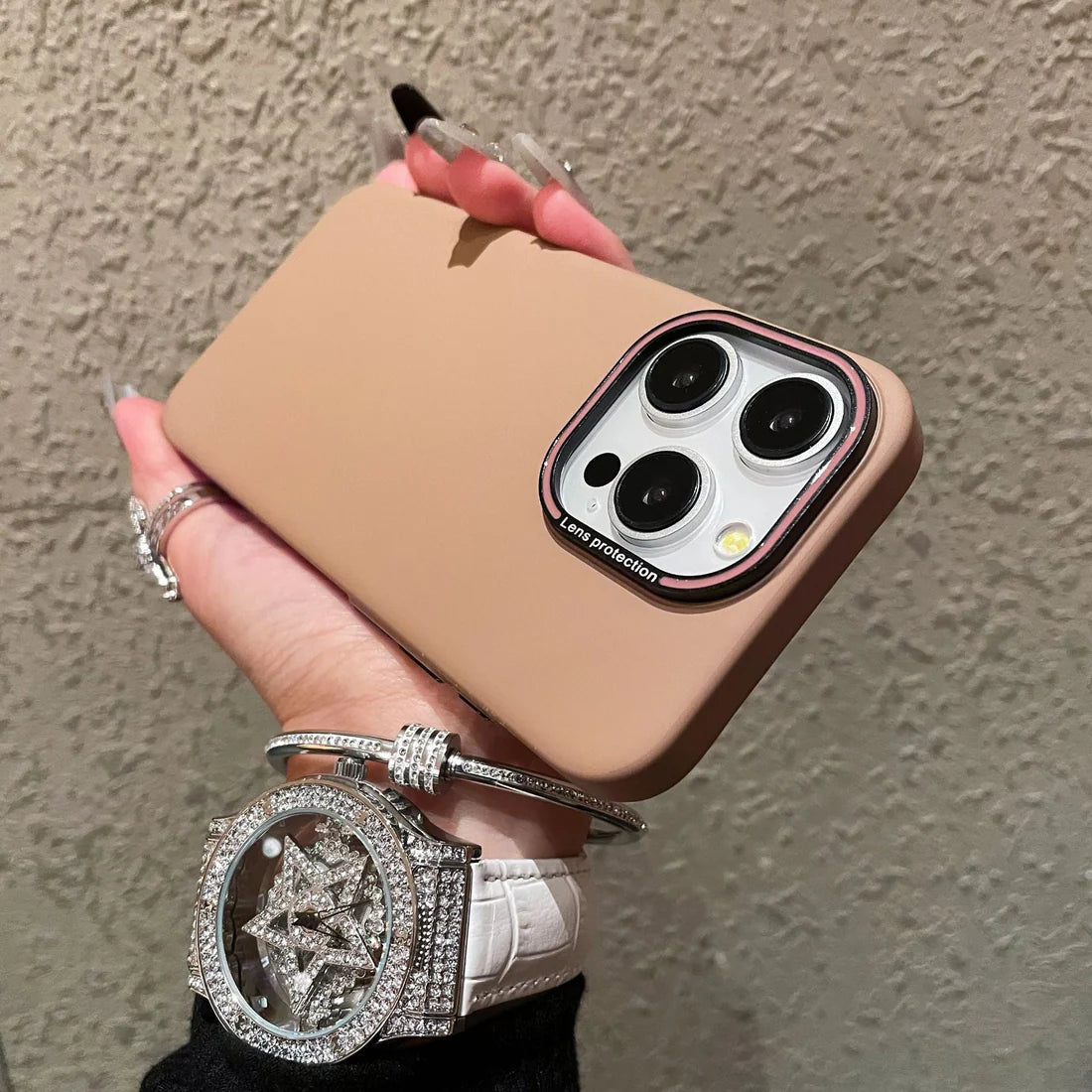 Crystal Frosted Simple Cover for iPhone - FonKayz