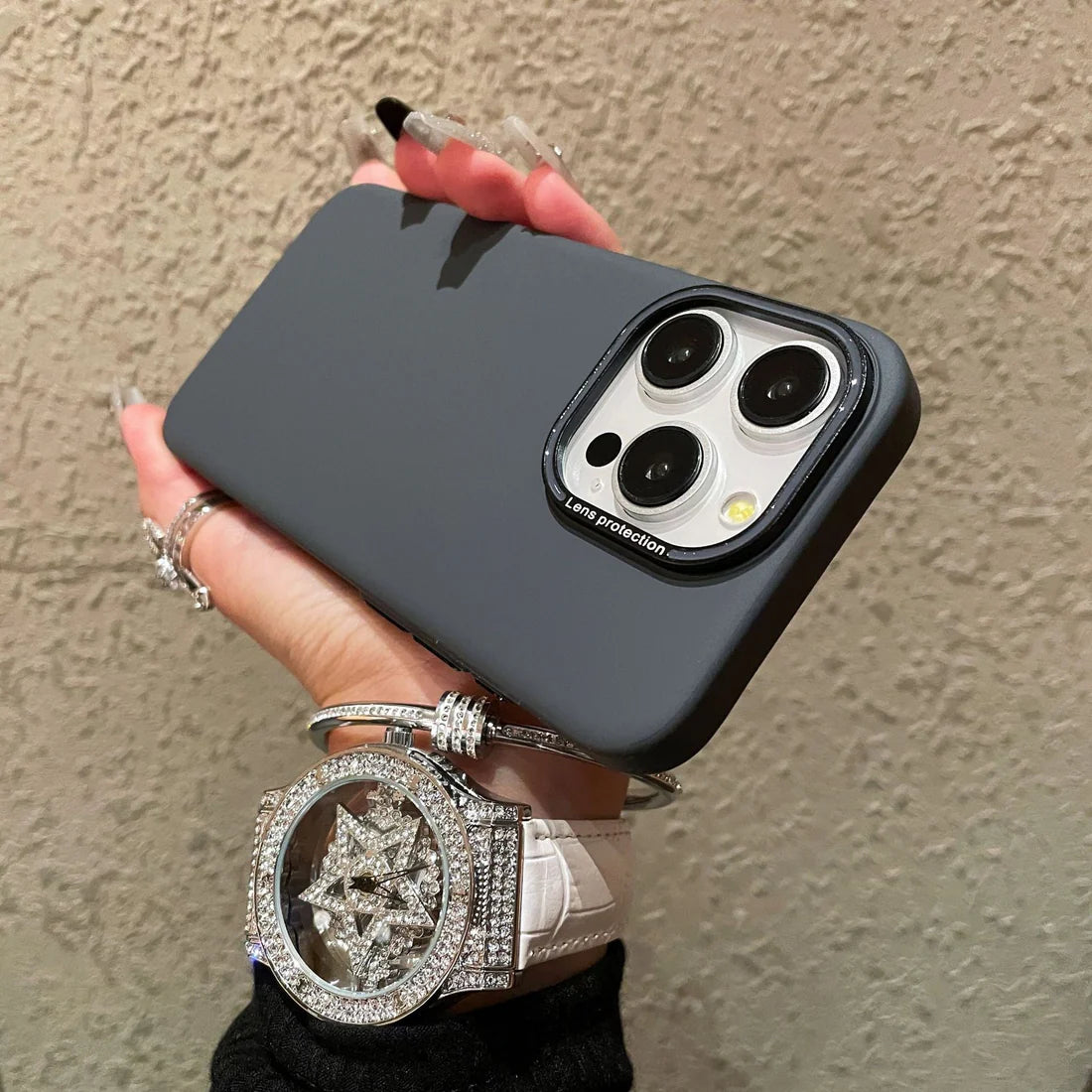 Crystal Frosted Simple Cover for iPhone - FonKayz