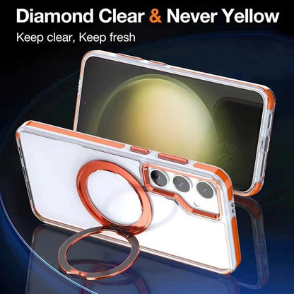 Metal Magnetic Bracket Anti-fall Protective Phone Case For Galaxy - FonKayz