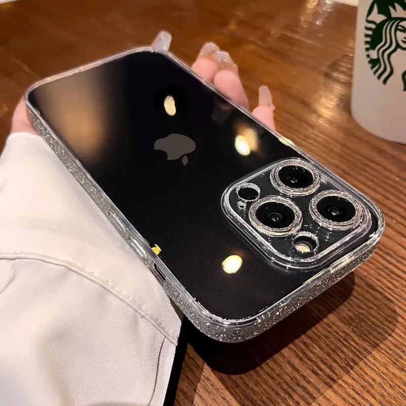 Luxury Transparent Glitter Cover for iPhone - FonKayz
