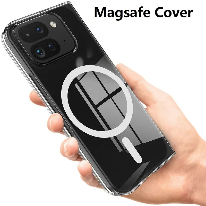 Transparent Magnetic Case For Google Pixel 9 Pro Fold