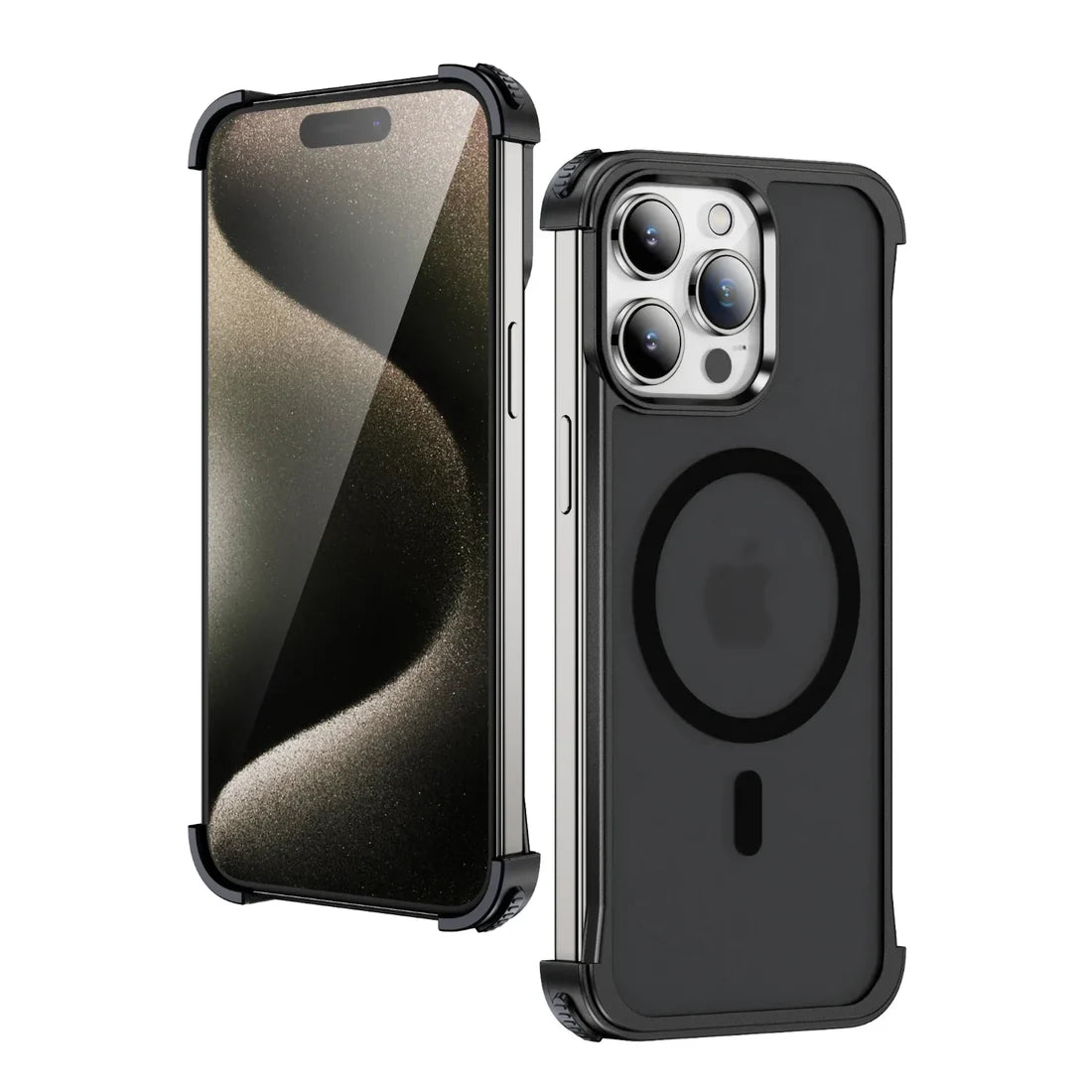 Metal Frame Rimless Cover for iPhone - FonKayz