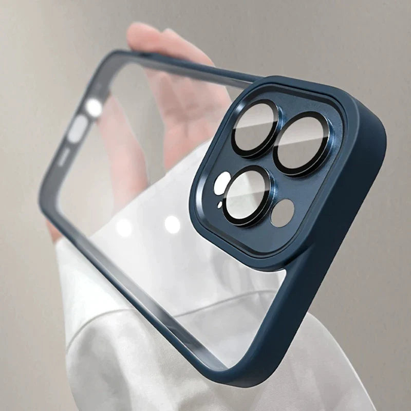 Transparent Metal Camera Protection Cover for iPhone - FonKayz