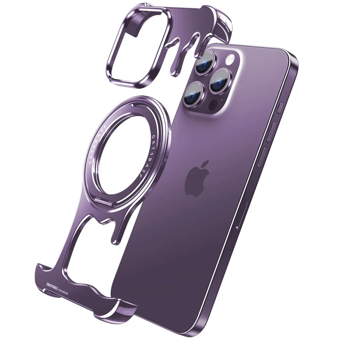 Liquid Metal Frameless Cover for iPhone