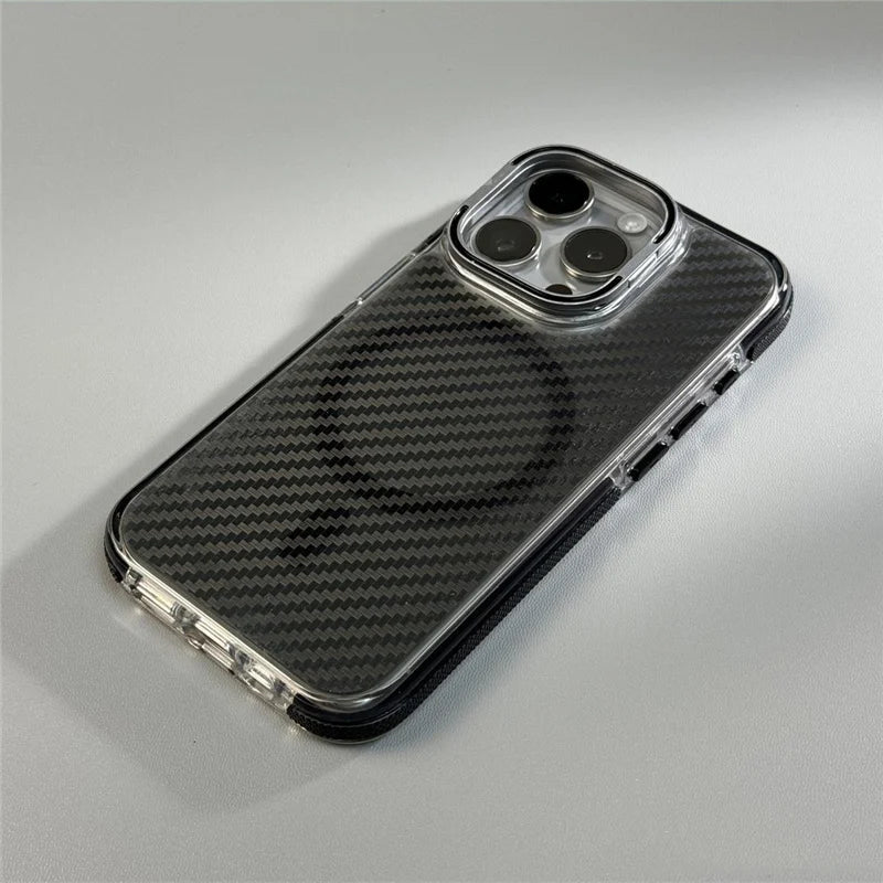 Carbon Fiber Lens Holder Cover for iPhone