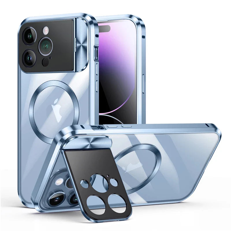 Aluminum Alloy Lens Stand Cover for iPhone