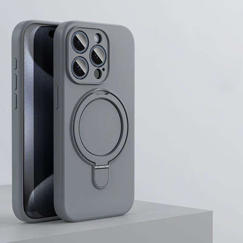 Liquid Silicone Kickstand Cover for iPhone - FonKayz