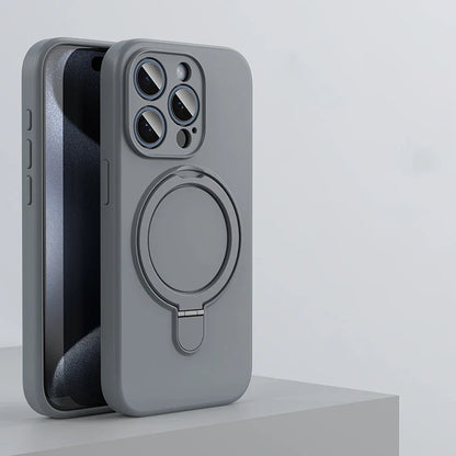 Liquid Silicone Kickstand Cover for iPhone - FonKayz