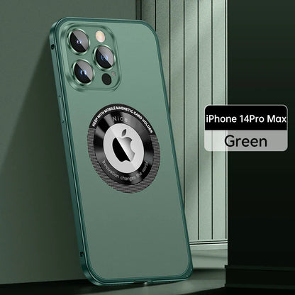 Metal Frame Magnetic Cover for iPhone - FonKayz