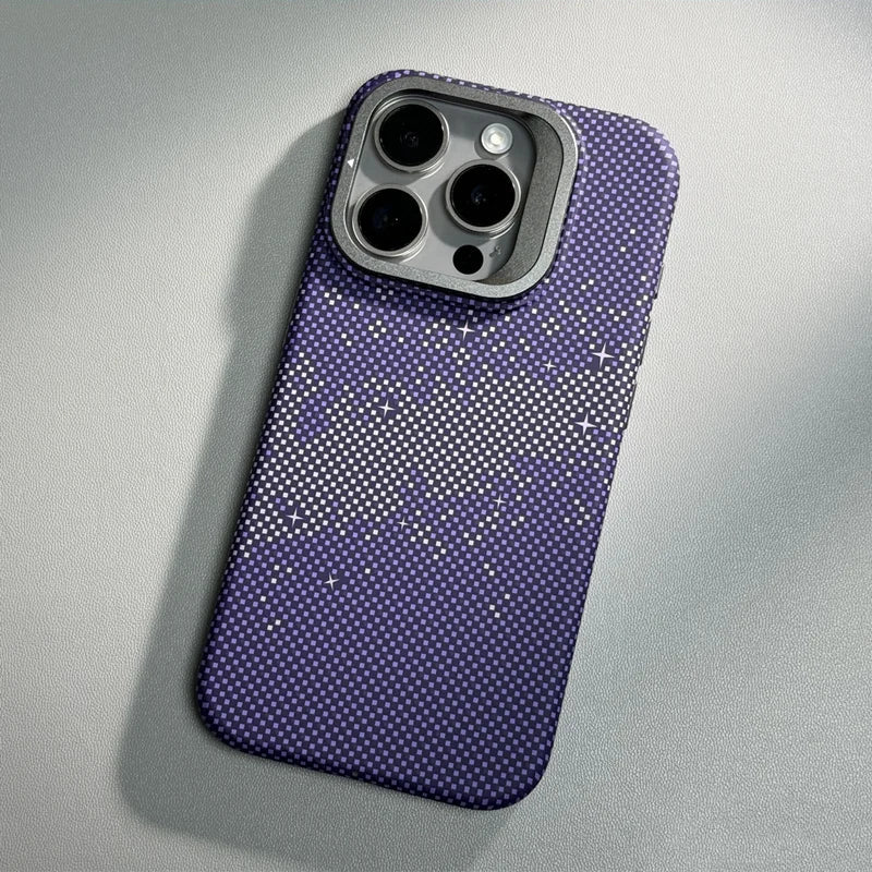 Pixels Texture Kickstand Cover for iPhone