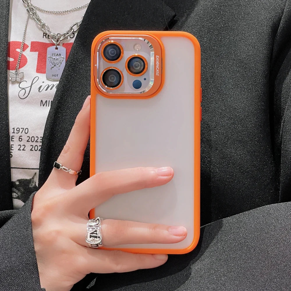 Luxury Matte Bracket Cover for iPhone