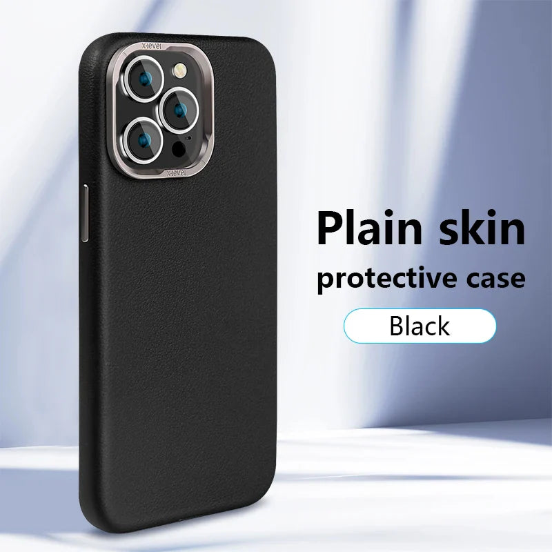 Luxury Leather Magnetic Cover for iPhone - FonKayz