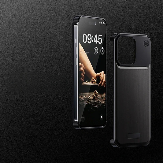Metal Walnut Frameless Cover for iPhone - FonKayz