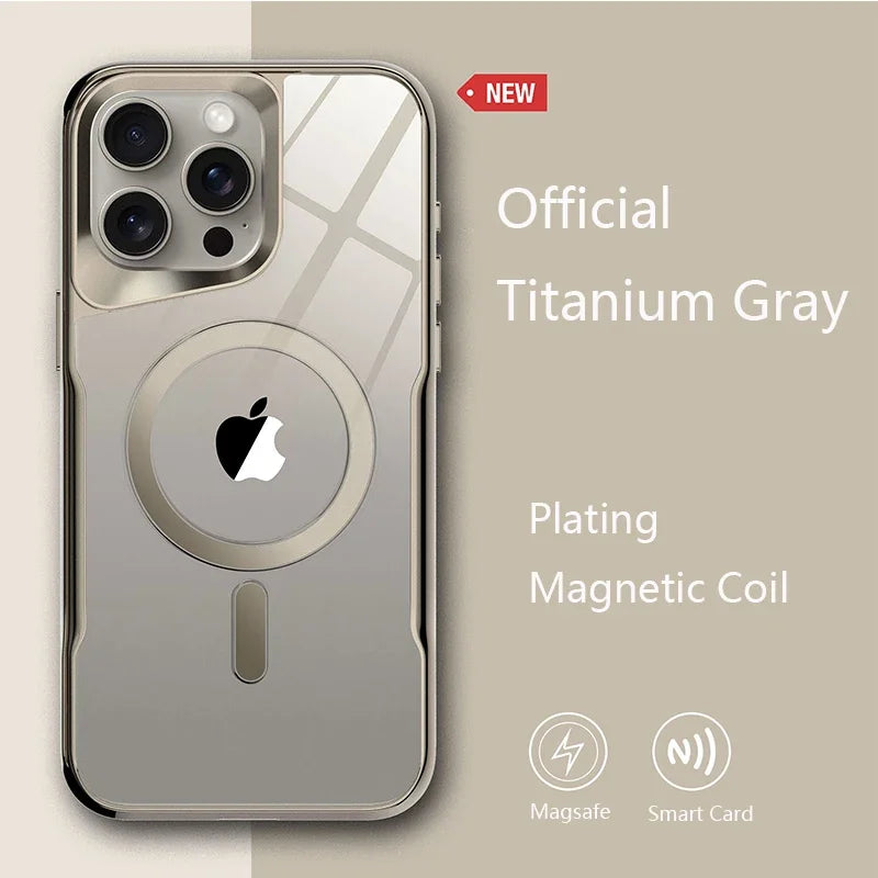 Luxury Plating Magnetic Cover for iPhone