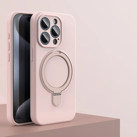 Liquid Silicone Kickstand Cover for iPhone - FonKayz
