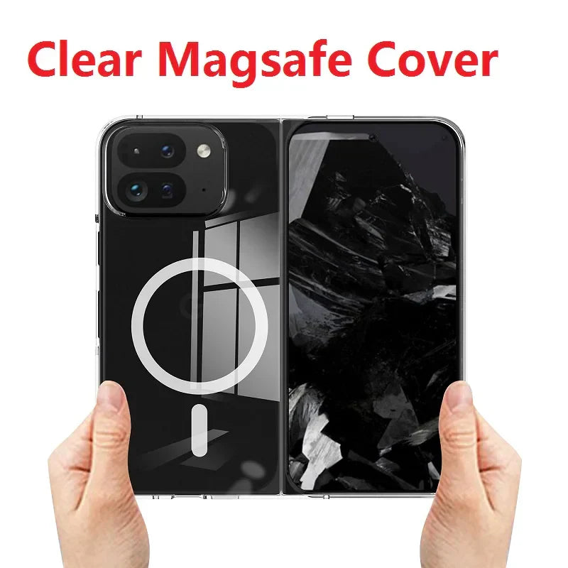 Transparent Magnetic Case For Google Pixel 9 Pro Fold - FonKayz