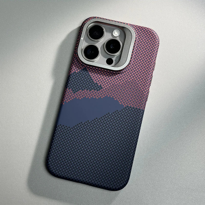 Pixels Texture Kickstand Cover for iPhone