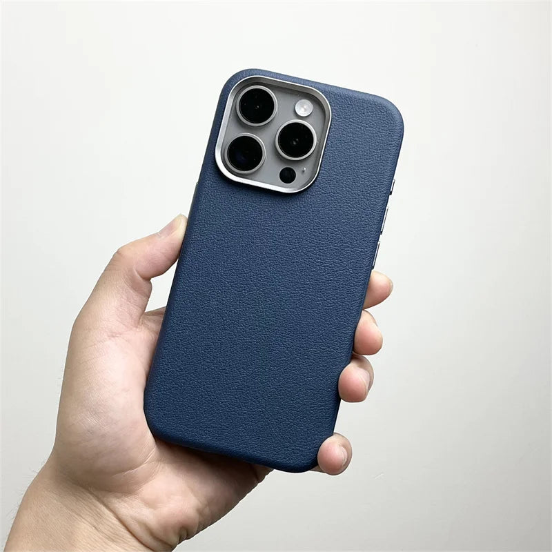 Leather Matte Anti-Fall Cover for iPhone