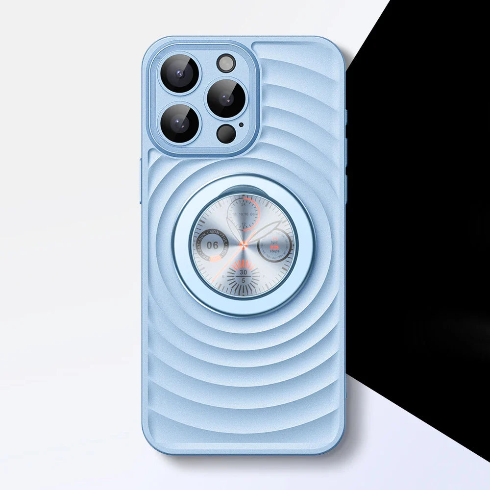 3D Wave Ripple Watch Stand Cover for iPhone