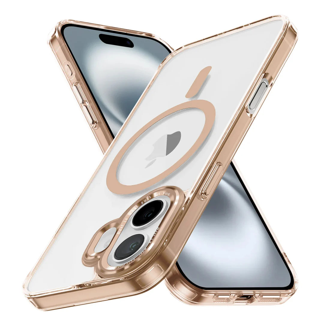 Luxury Desert Gold Clear Cover for iPhone