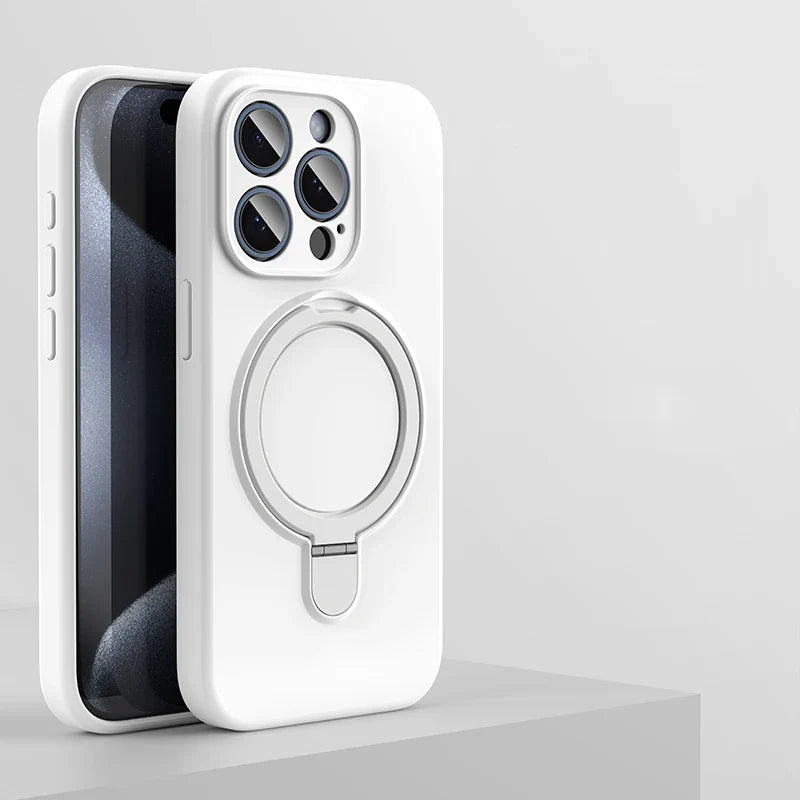 Liquid Silicone Kickstand Cover for iPhone - FonKayz