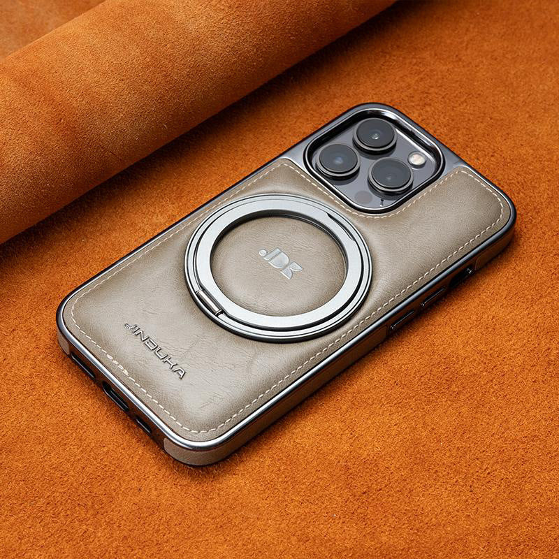 LuxStand® – iPhone 17 Series Leather MagSafe Case