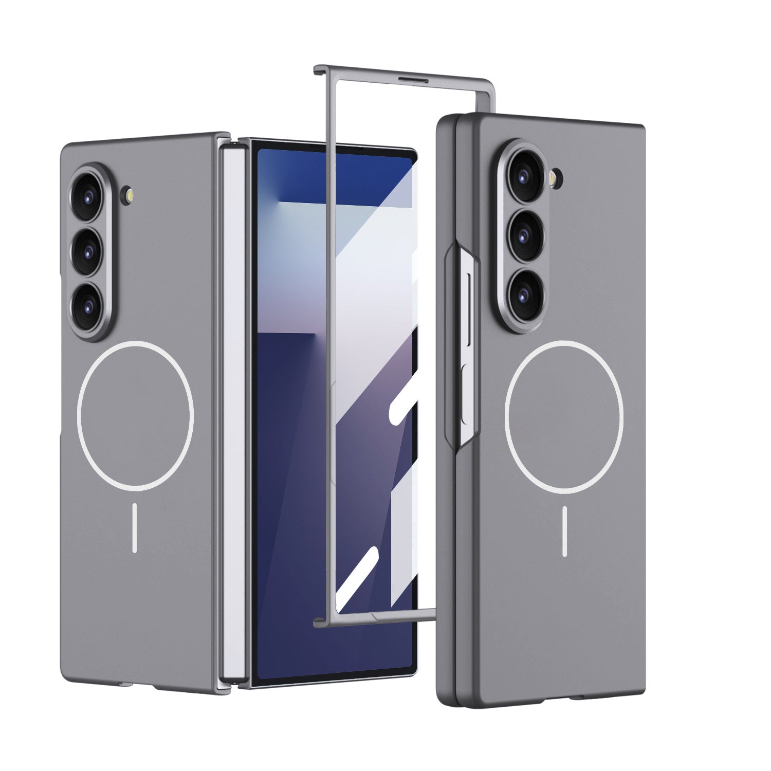 MagFold™ Ultra-Thin MagSafe Frost Case for Galaxy Z Fold 7 - Grey | Fonkayz