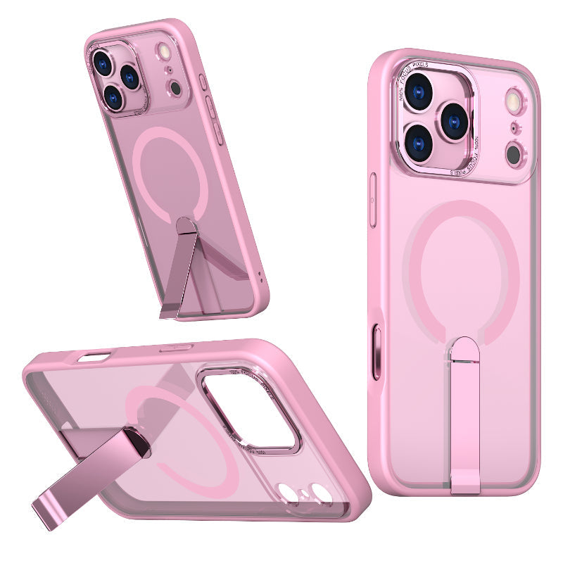 AirStand™ Magnetic Clear Case — Shockproof with Kickstand & MagSafe