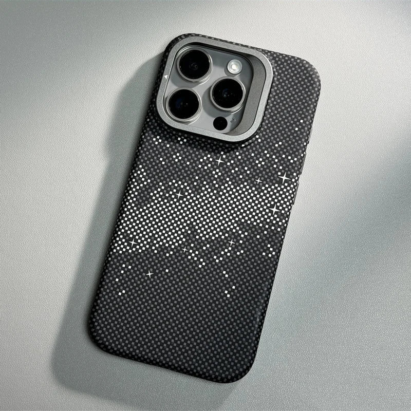 Pixels Texture Kickstand Cover for iPhone