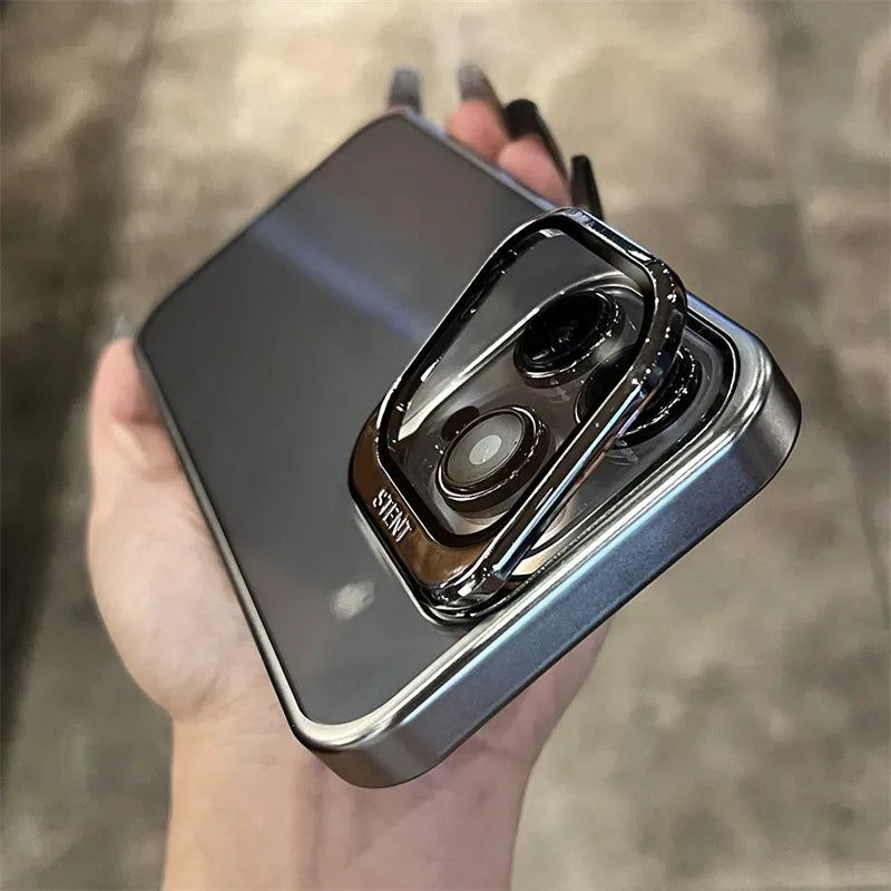 Transparent Lens Holder Cover for iPhone