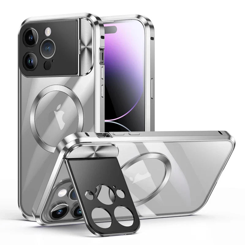 Aluminum Alloy Lens Stand Cover for iPhone